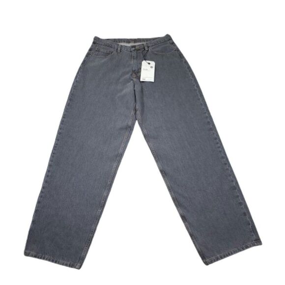 Levi's Super Baggy Skate Cordura Strong Jeans Gray Straight Leg Men's Size 32x34 - Picture 2 of 11